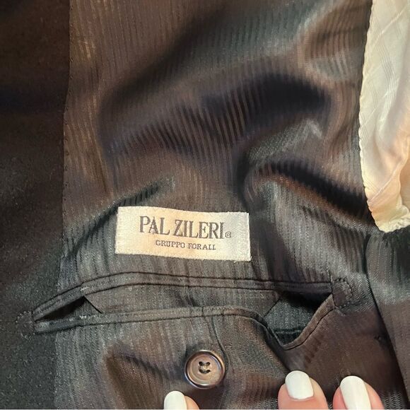 Pal Zileri Loro Piana Classic Black Men's Wool Cashmere Blazer Size 40 R - Picture 6 of 8